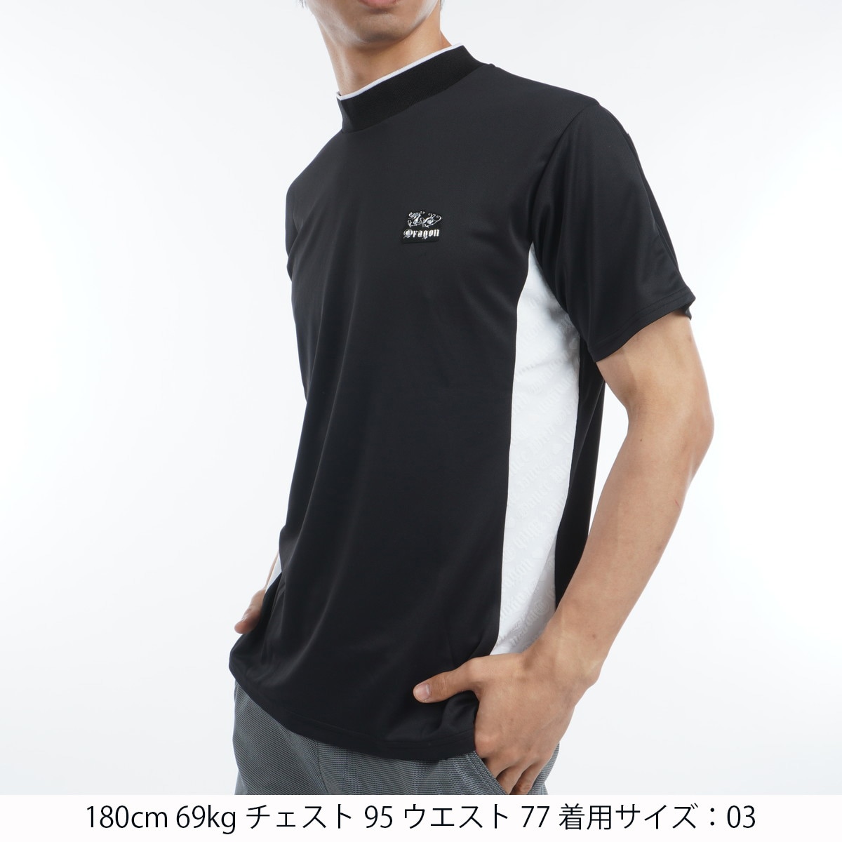 セール・アウトレット】3FUNCTIONSモックネック半袖シャツ(半袖