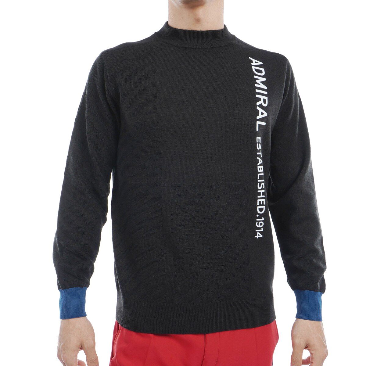 セール・アウトレット】ラインロゴ モックネックセーター(中間着