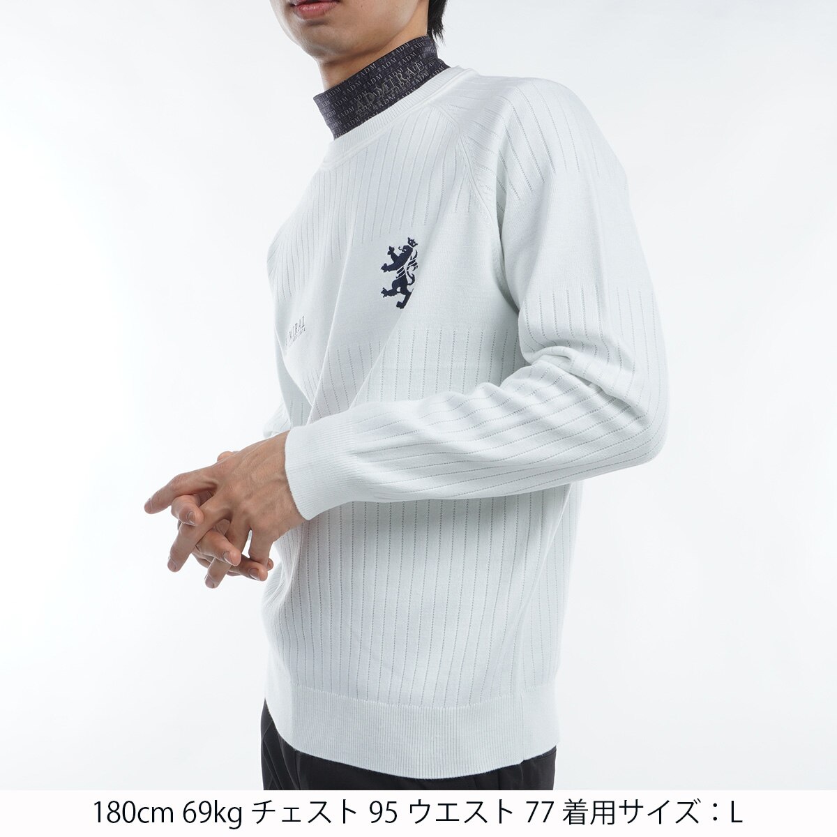 アドミラル｜Admiral メンズ ビッグランパント クルーネックセーター Lサ セール・アウトレット】ビッグランパント クルーネックセーター