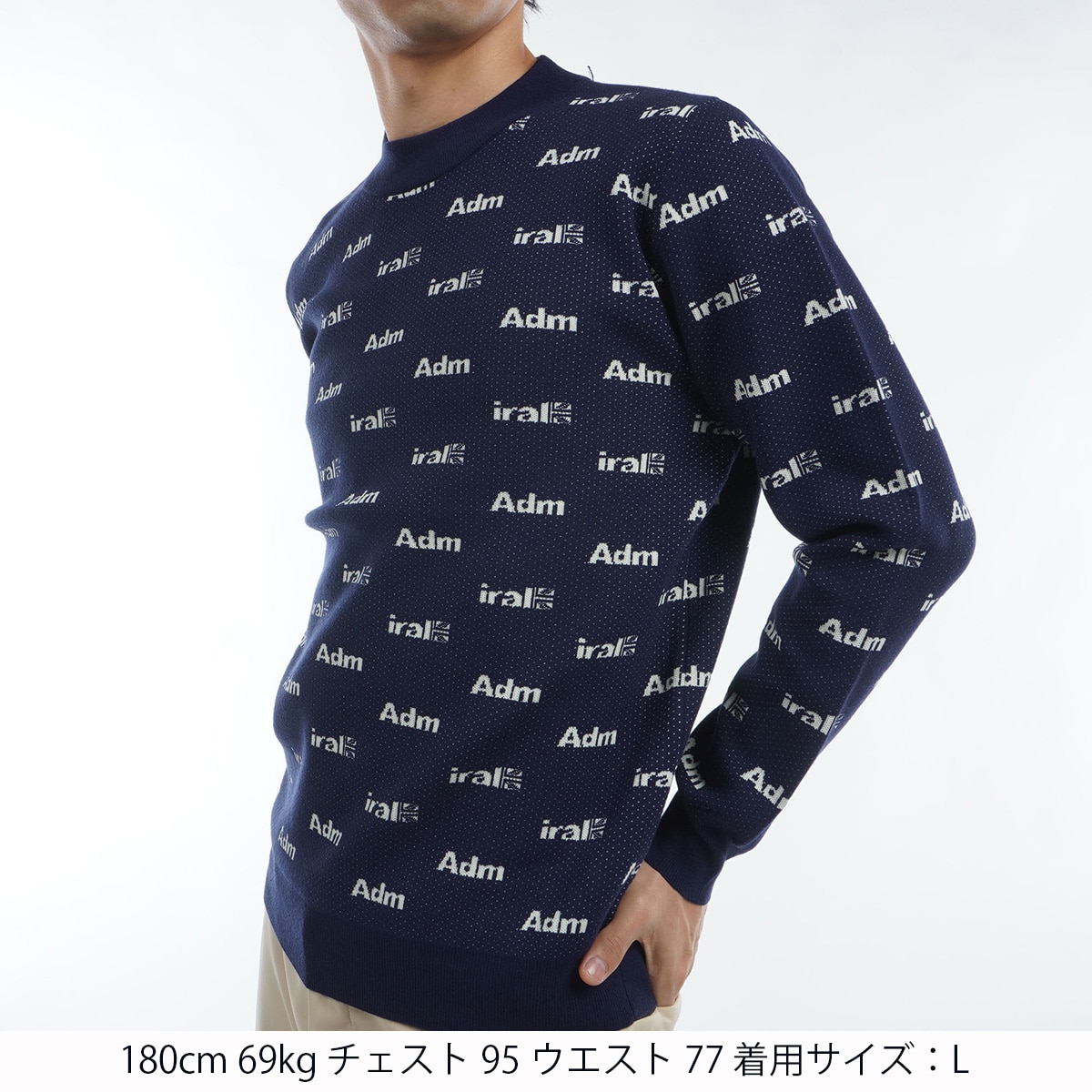 セール・アウトレット】ロゴツイーディー モックネックセーター(中間着