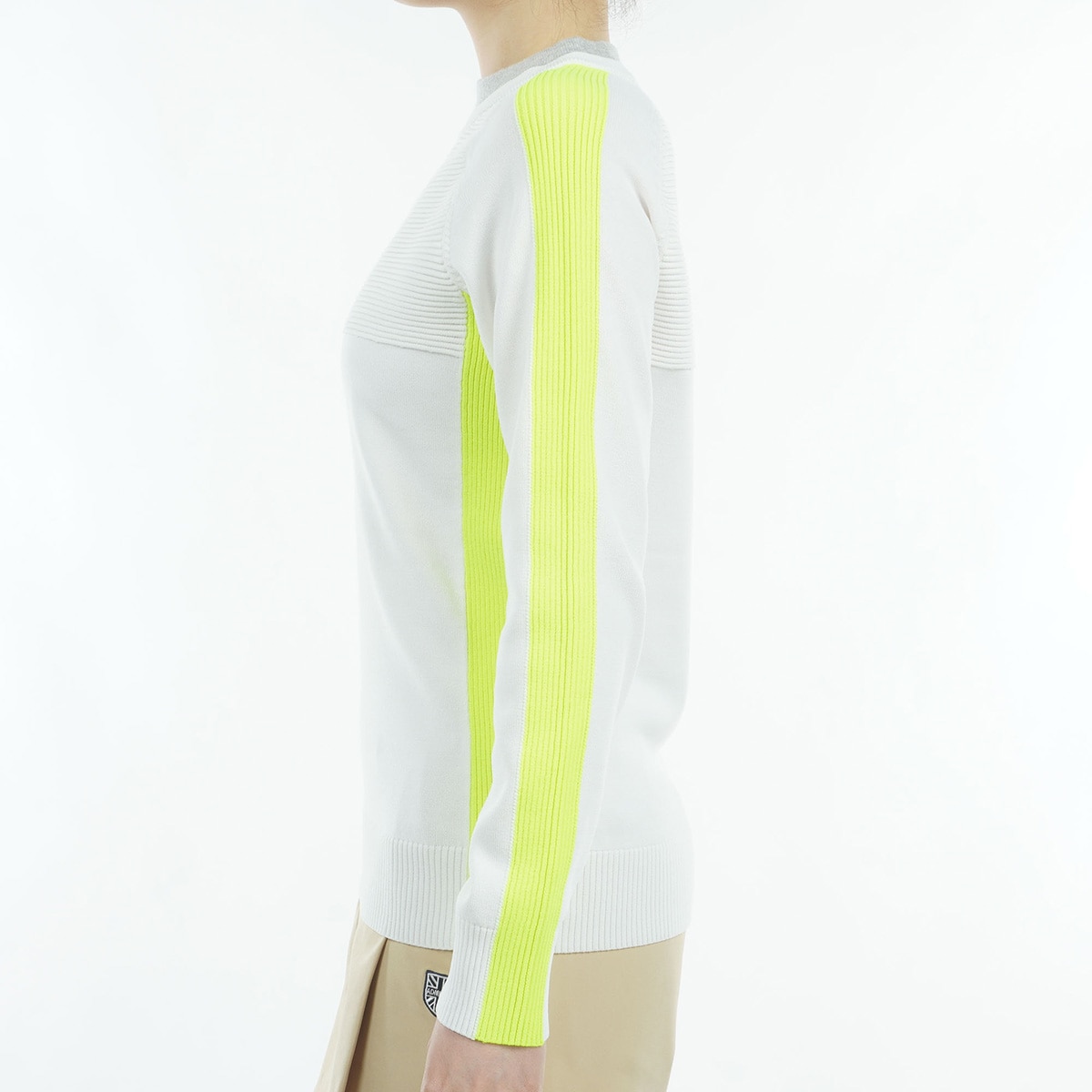 セール・アウトレット】レイヤーネック クルーセーター レディス(中間