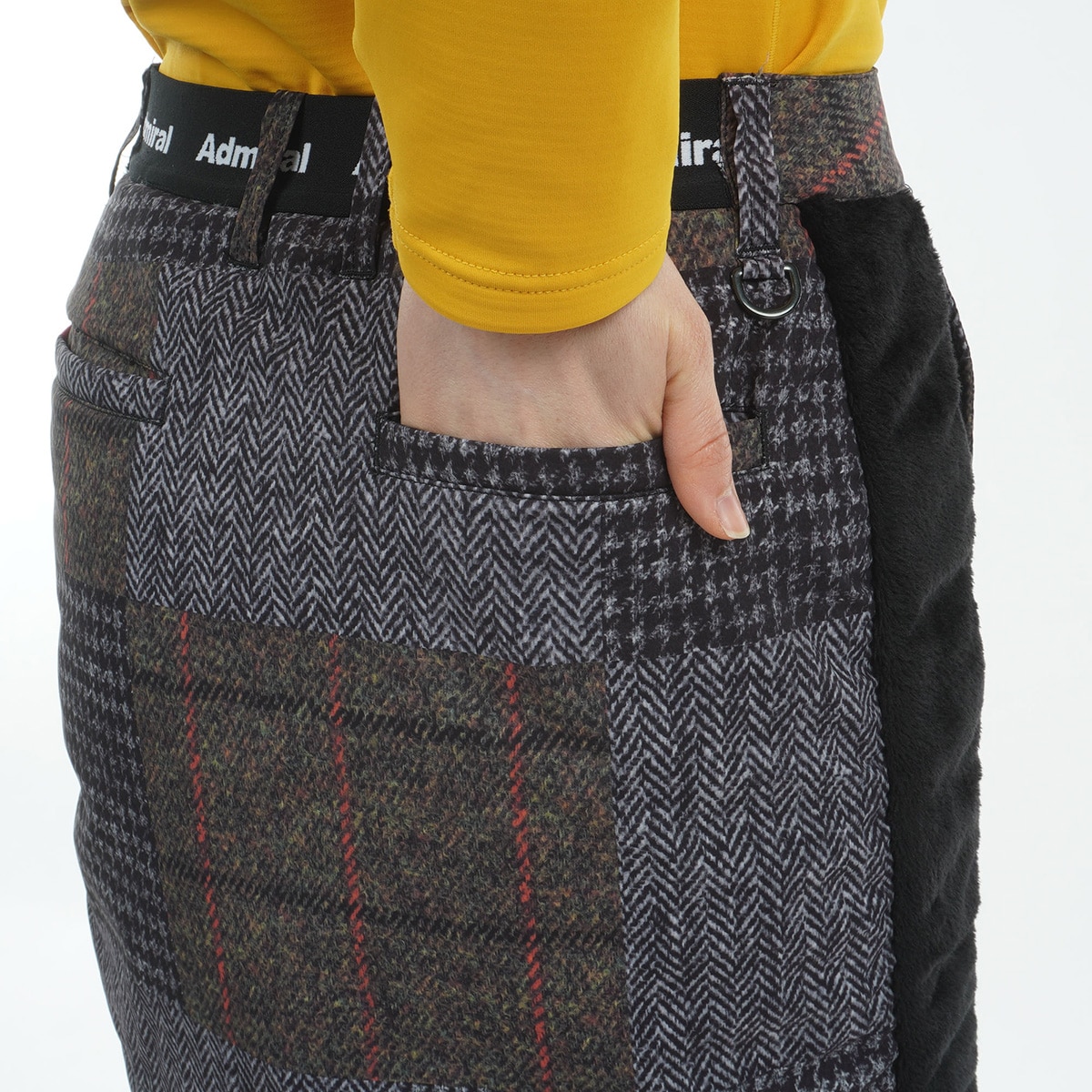 セール・アウトレット】ストレッチ ボアミックス 中綿スカート