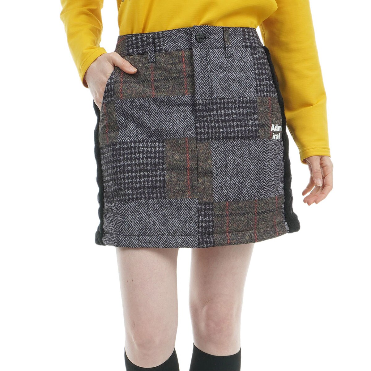 セール・アウトレット】ストレッチ ボアミックス 中綿スカート