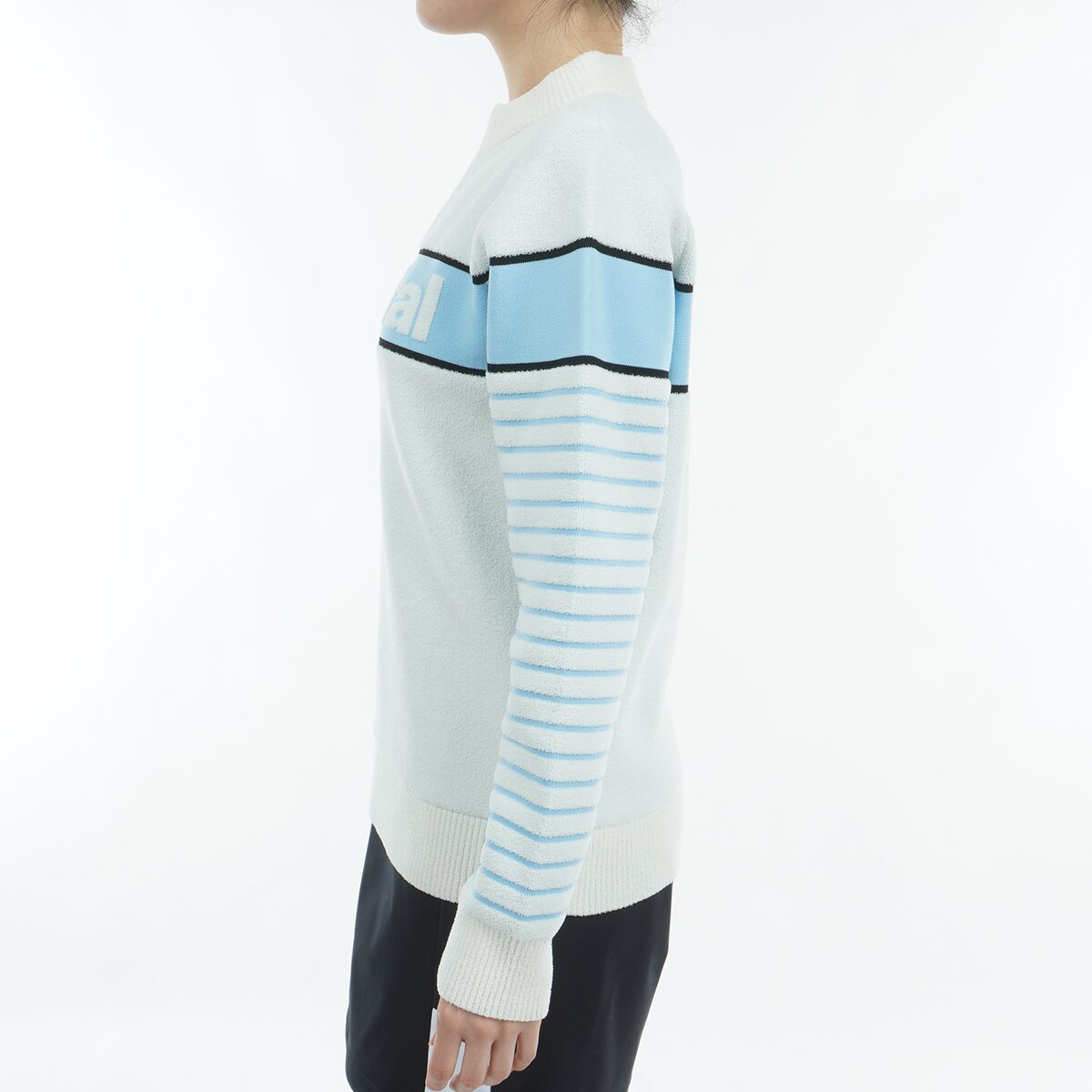 セール・アウトレット】モールヤーン ハーフジップセーター レディス