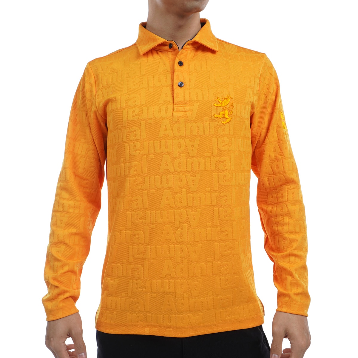 新品未使用　Admiral　レディス長袖シャツ　ATLA511 オレンジ　M サイドスリットヘムL/S TEE ATLA511 – ADMIRAL