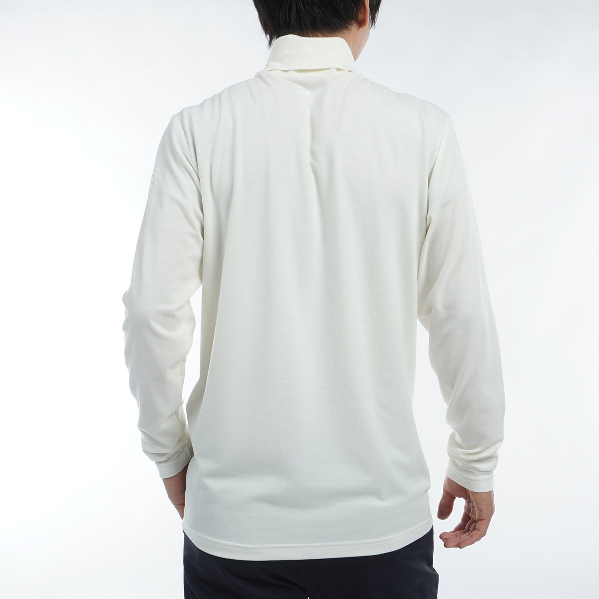 セール・アウトレット】ソフトタッチ タートルネック長袖シャツ