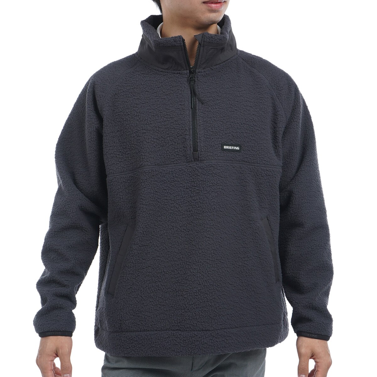 BRIEFING　GOLF　HALF ZIP HOODIE　日本製 GO/LOOK!（ゴルック） | BRIEFING MENS HALF ZIP HOODIE ネイビー