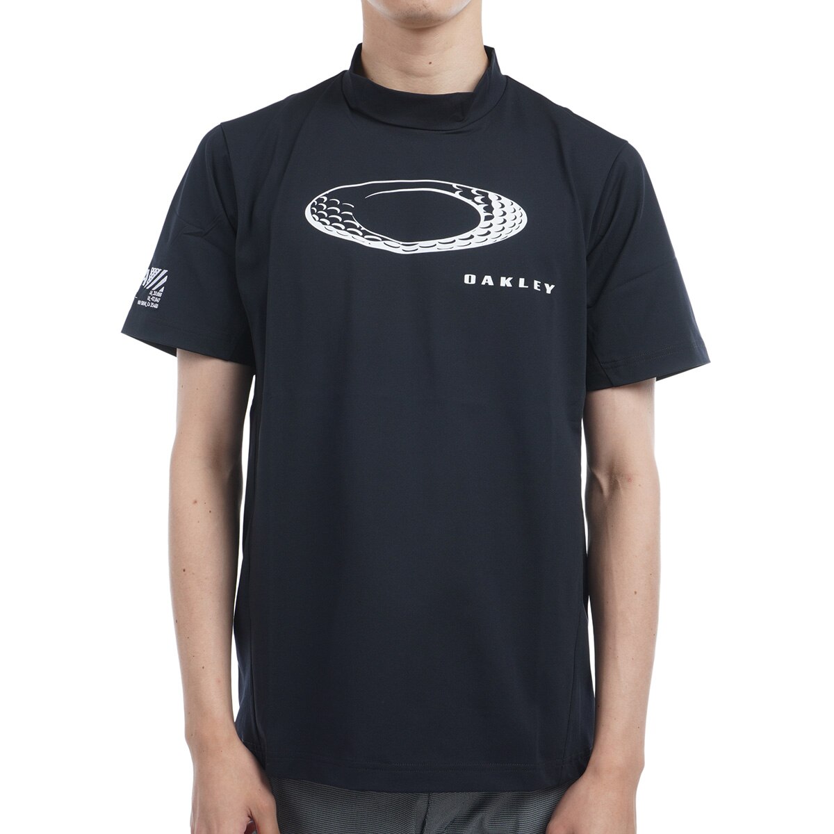 Y2K OAKLEYオークリー 立体ロゴ 半袖シャツ レーヨン ポリエステル（GB 