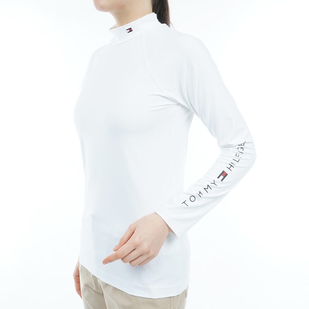 モックネック長袖インナーシャツ レディス(【女性】機能（トップス