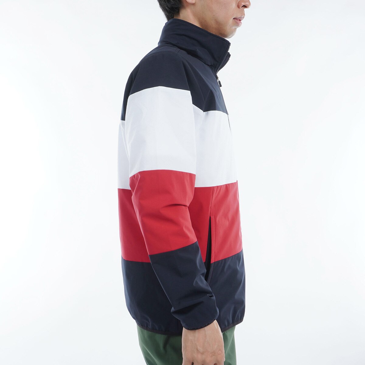 ストレッチ シグネチャーストライプ ウインドジャケット