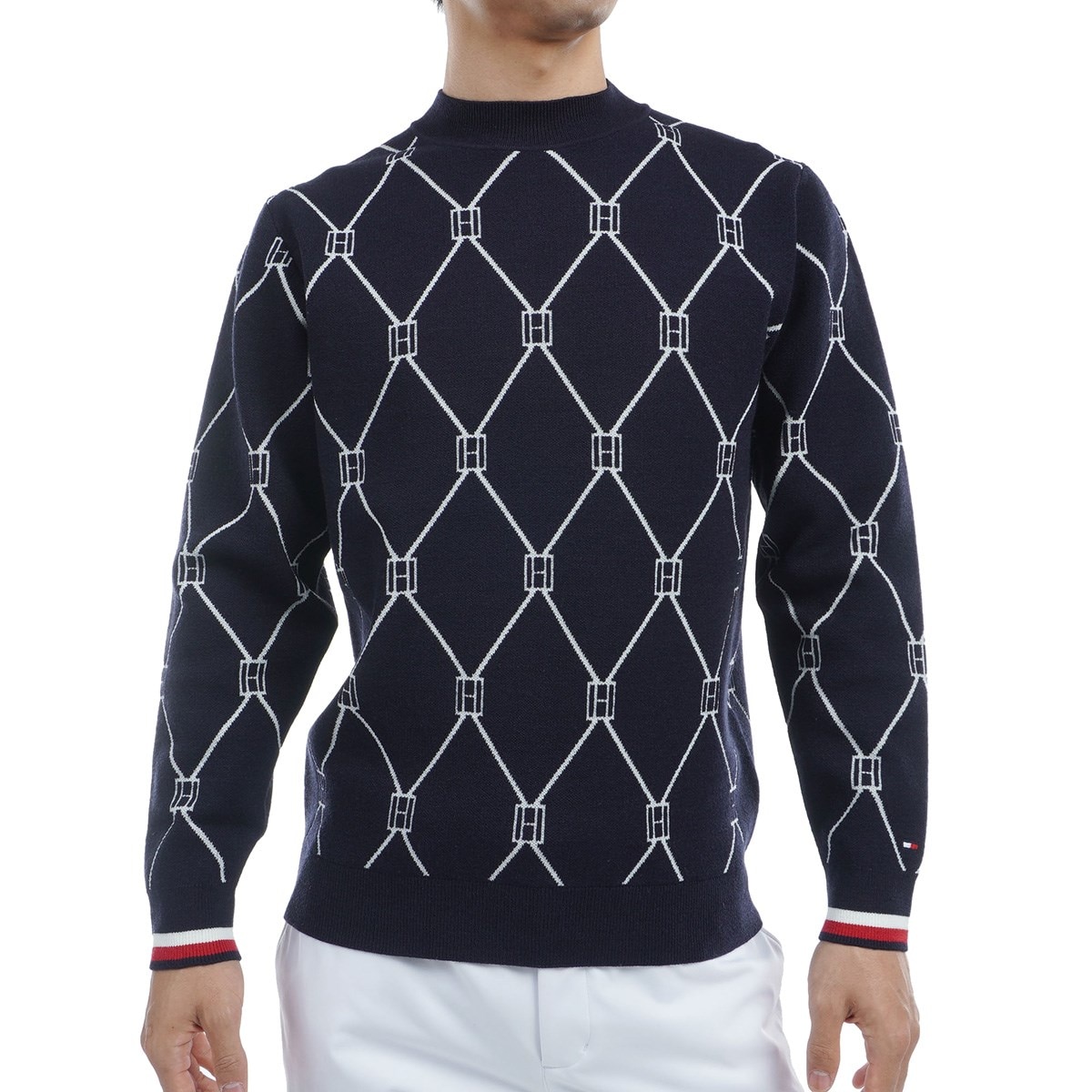 モノグラムジャカード モックネックセーター(中間着(セーター、トレーナー))|TOMMY HILFIGER GOLF(トミー ヒルフィガー ゴルフ)  THMA480の通販 - GDOゴルフショップ(0000756696)