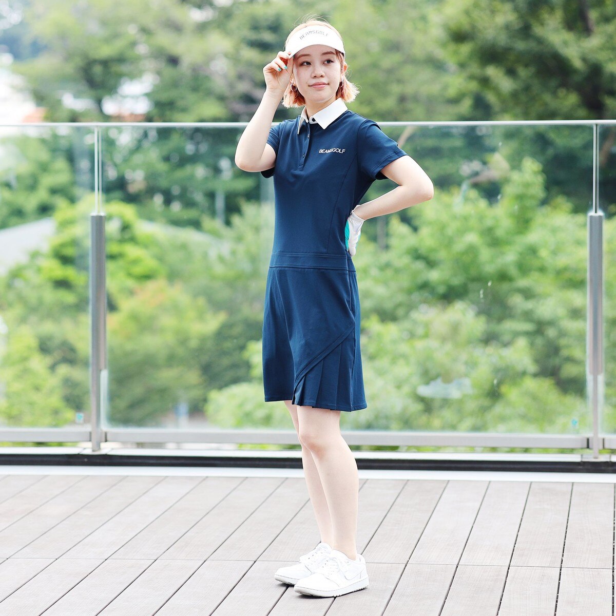 ORANGE LABEL 裾プリーツ ワンピース レディス(ワンピース