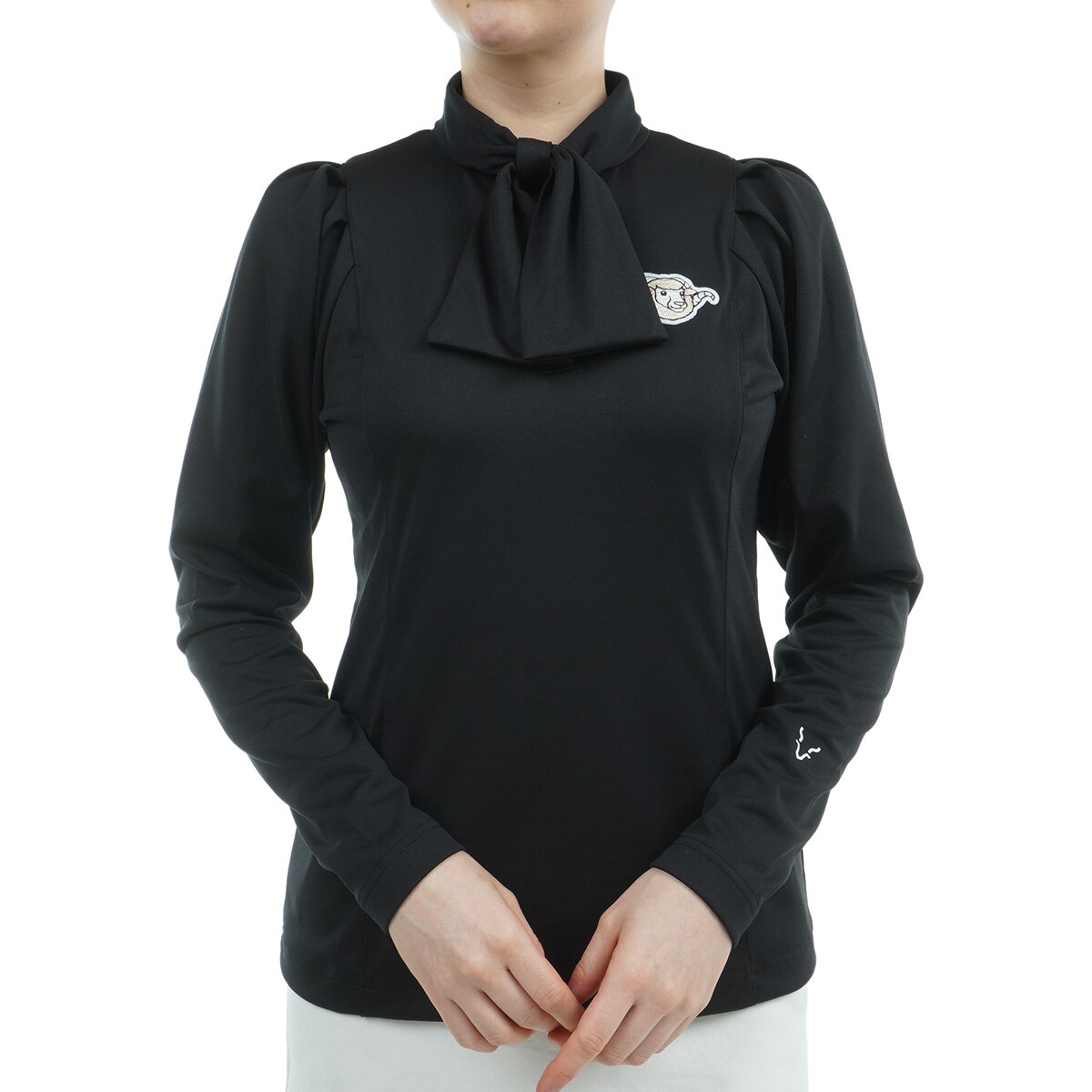 CPG GOLF シーピージーゴルフ 袖タックボウタイシャツ{-BDA}