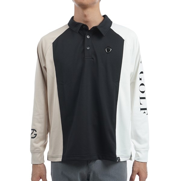 カラーブロック長袖ポロシャツ(長袖シャツ・ポロシャツ)|CPG GOLF 