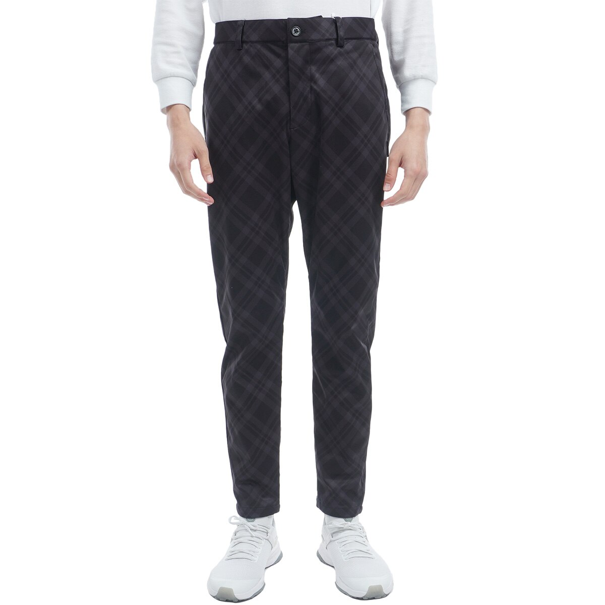 VIVA HEART] ビバハート ロングパンツ ストレッチ 千鳥格子柄 ピン