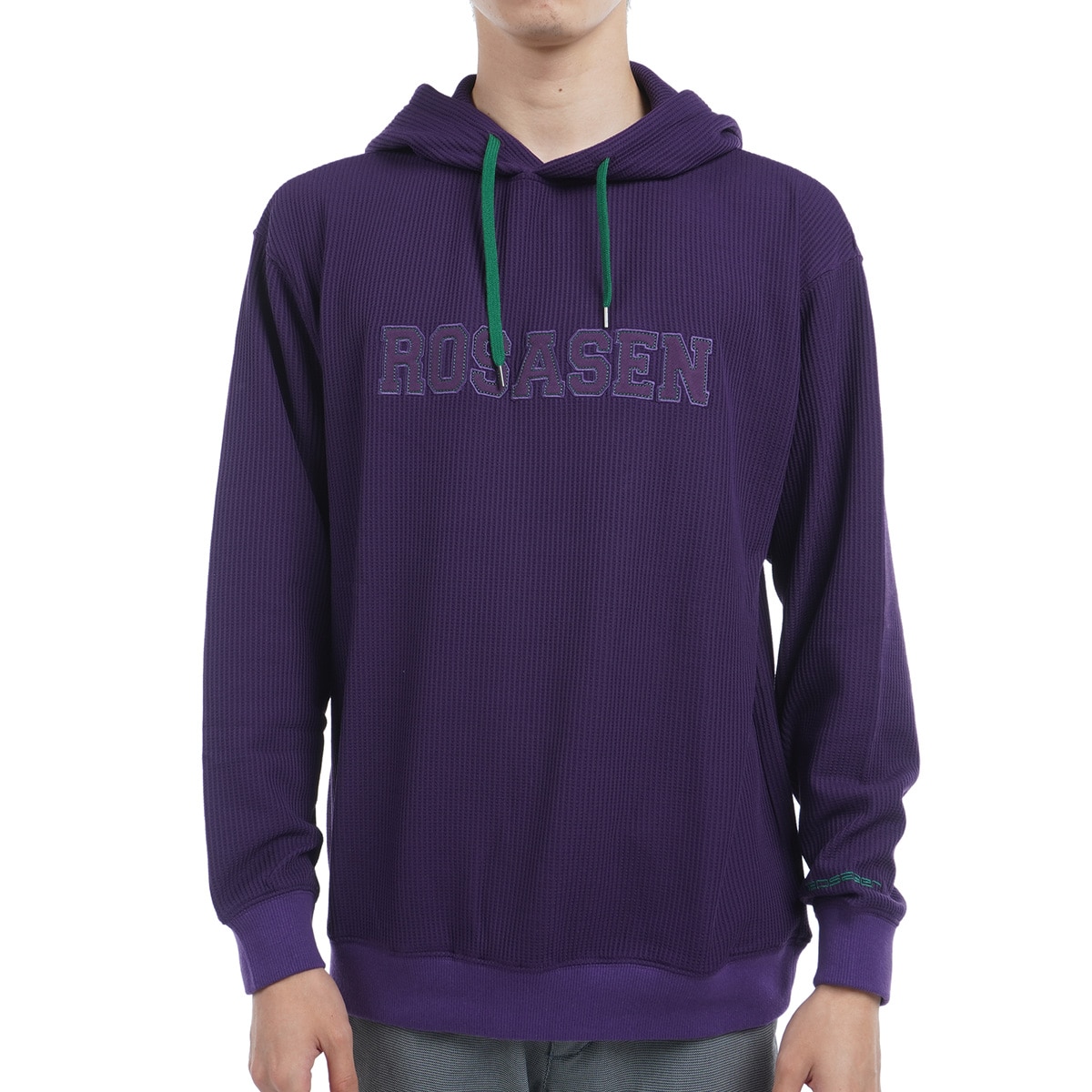 セール・アウトレット】エアーストレッチワッフル裏起毛パーカー(中間