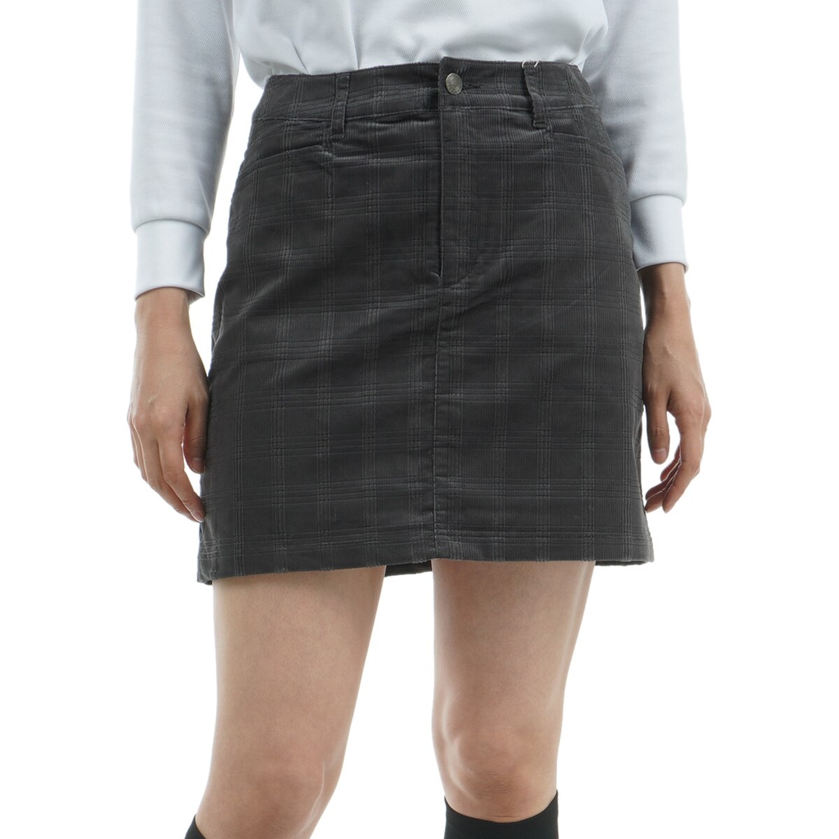 ROSASEN グレー コーデュロイ スカート ROSASEN グレー コーデュロイ スカート | スカート