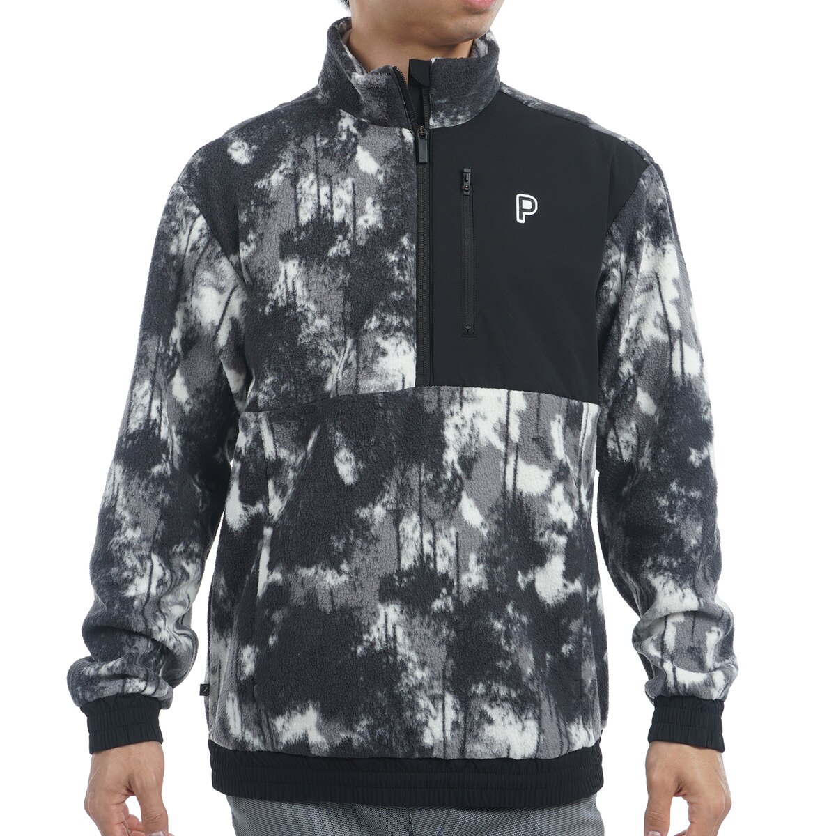 PC スプラッシュプリント フリースプルオーバー(中間着(セーター