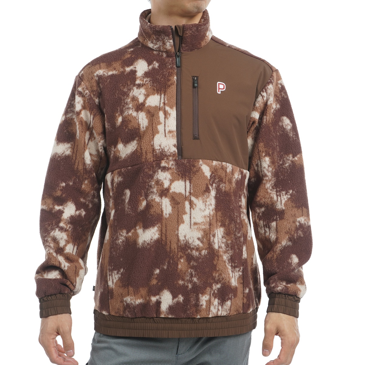 PC スプラッシュプリント フリースプルオーバー(中間着(セーター