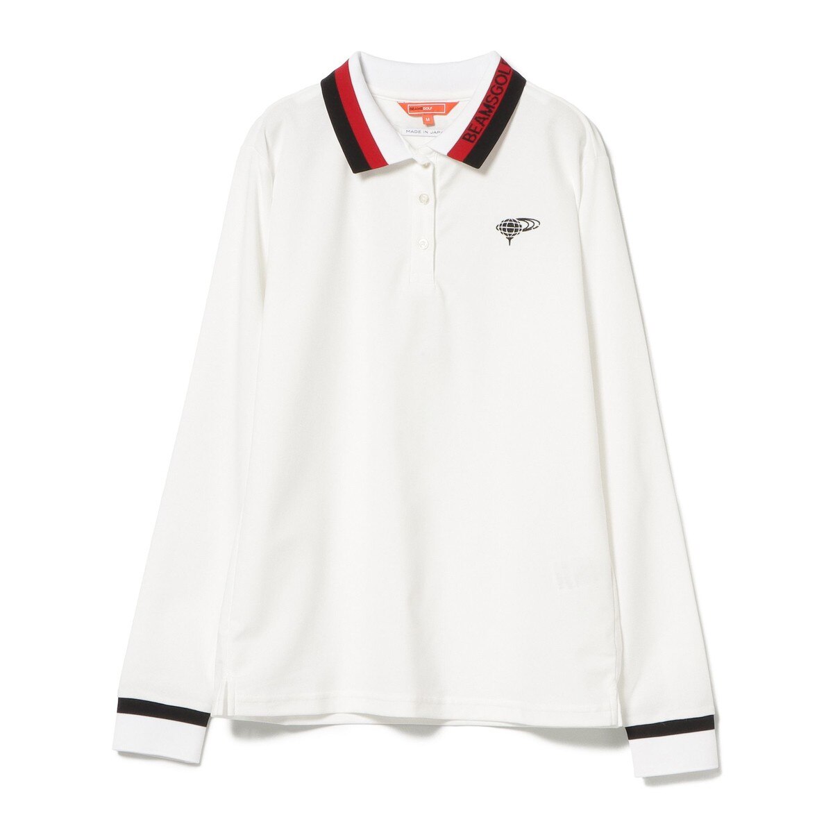 ORANGE LABEL マルチカラー リブ ポロシャツ レディス(長袖シャツ