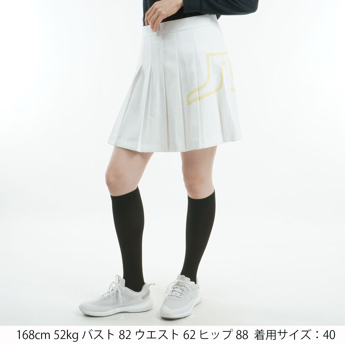 ストレッチ サイドロゴプリーツスカート レディス(スカート)|J