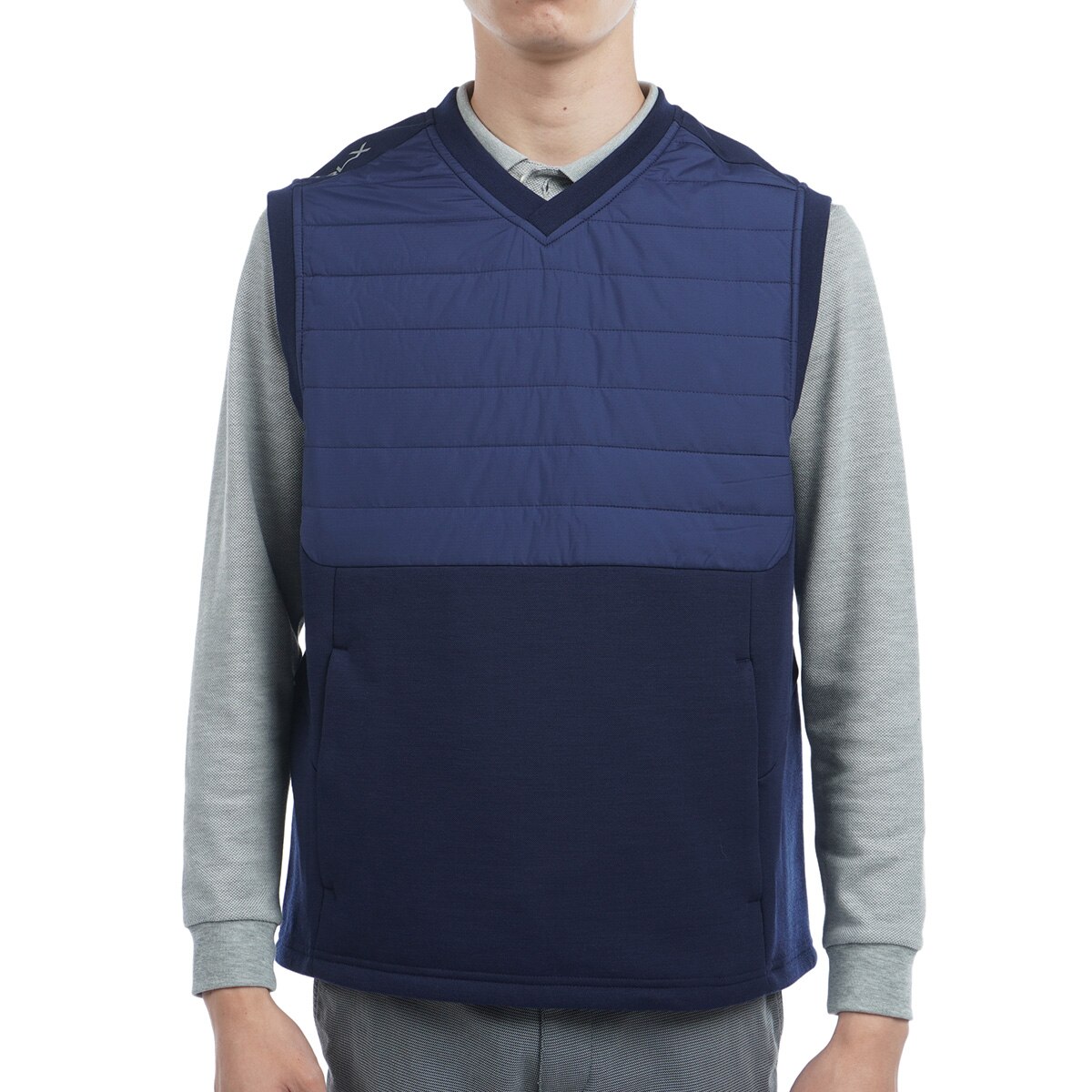 美品✨RLX ラルフローレン メンズ ベスト ゴルフウェア Mサイズ RLX ネイビー メンズベスト M(RLX RALPH LAUREN (アールエル