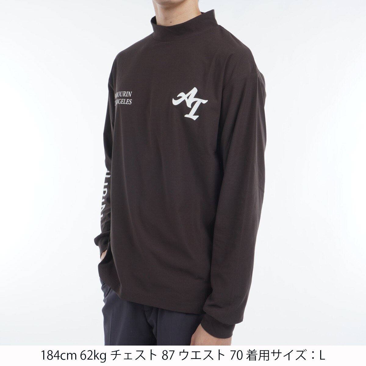 ルーズ モックネック 長袖Tシャツ(長袖シャツ・ポロシャツ)|ARMOURIN