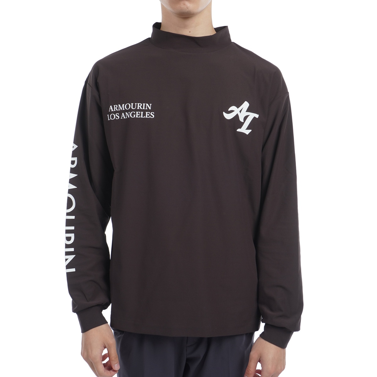 ARMOURIN アーマーイン ルーズフィットモックネック L/S TEE ルーズ モックネック 長袖Tシャツ(長袖シャツ・ポロシャツ)|ARMOURIN