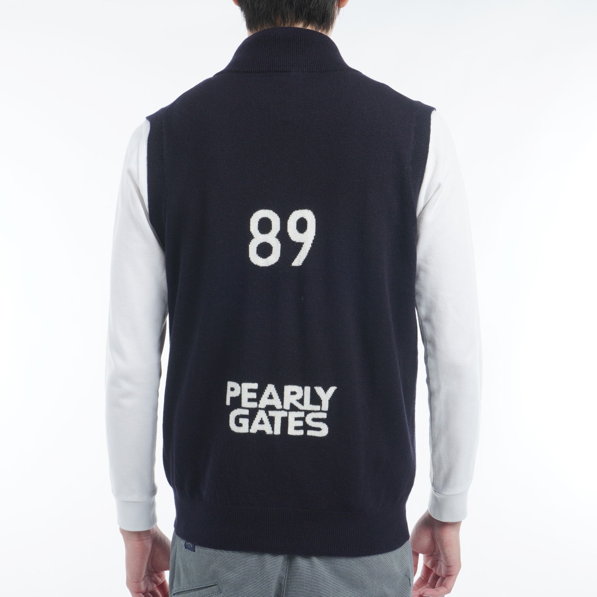 PEARLY GATES 天竺ニットベスト カシミア100% ダブルジップ セール・アウトレット】天竺ニットベスト(ベスト)|PEARLY GATES