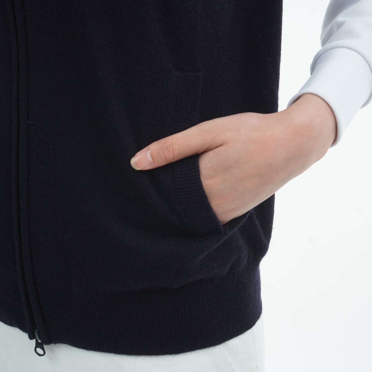 セール・アウトレット】天竺ニットベスト レディス(ベスト)|PEARLY