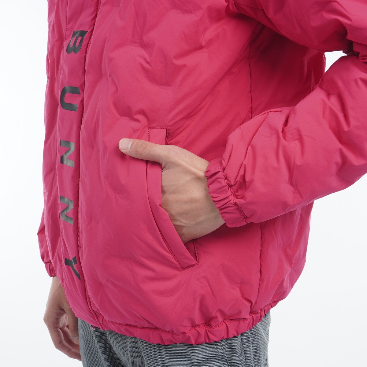 セール・アウトレット】ストレッチ袋織り 中綿ジップアップブルゾン