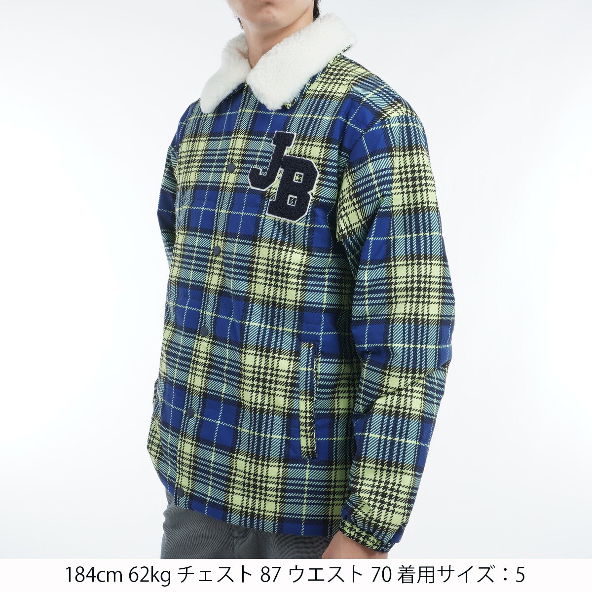 JACK BUNNY チェック柄ジャケット　サイズ4 JACK BUNNY ジャックバニー 裏地付き 長袖ジャケット チェック柄