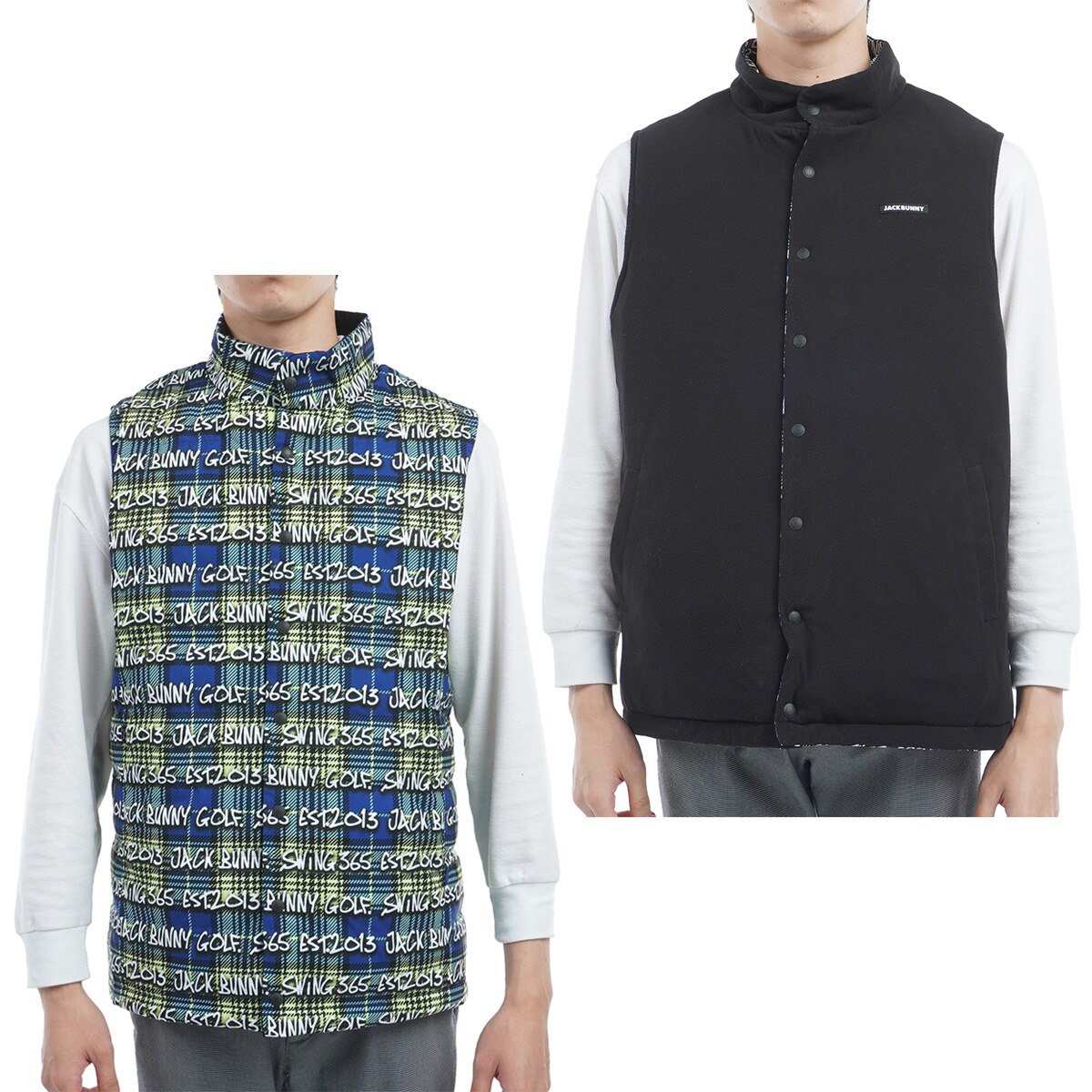 未使用品 ジャックバニー ダブルジップ ナイロンベスト 男性用 6サイズ Amazon | [ジャックバニー] メンズ 布帛ベスト ナイロンタフタ