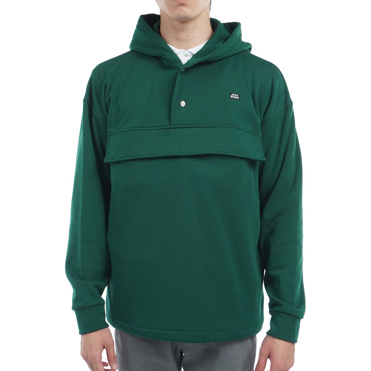 ジャックバニー ソフトタッチダンボール裏起毛フーディプルオーバー