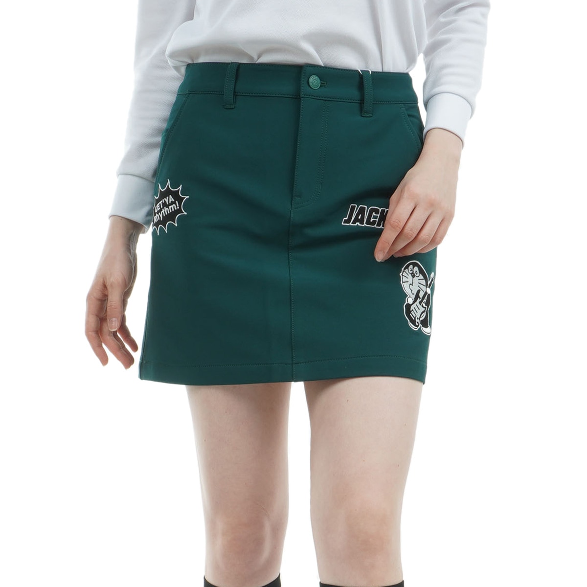 新品ジャックバニー　ゴルフスカート Jack Bunny!! ジャックバニー サライテックスカート レディス