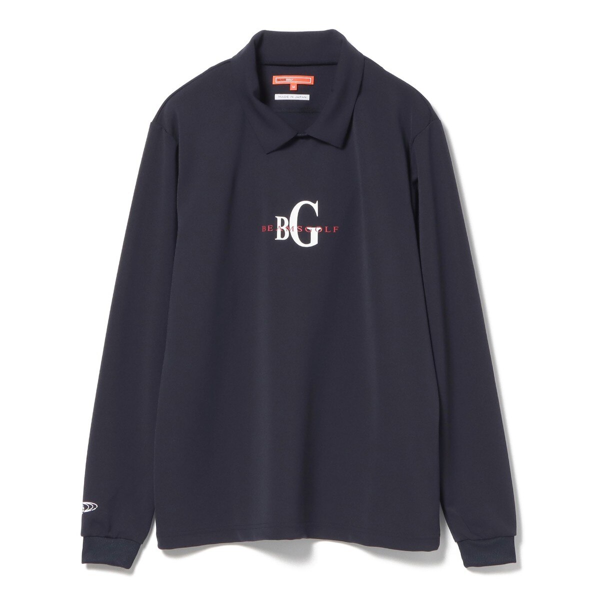 【ビームスゴルフ】人気袖ロゴ×ダンボールニット 長袖ゴルフプルオーバーパーカーM ビームスゴルフ】人気袖ロゴ×ダンボールニット 長袖ゴルフプル