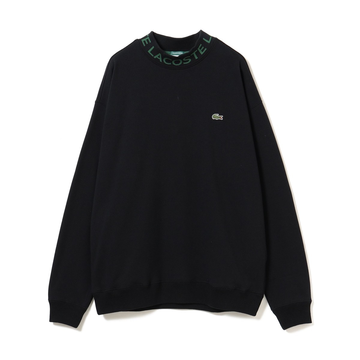 Lacoste for BEAMS GOLF 別注 ロゴ モックネック スウェット