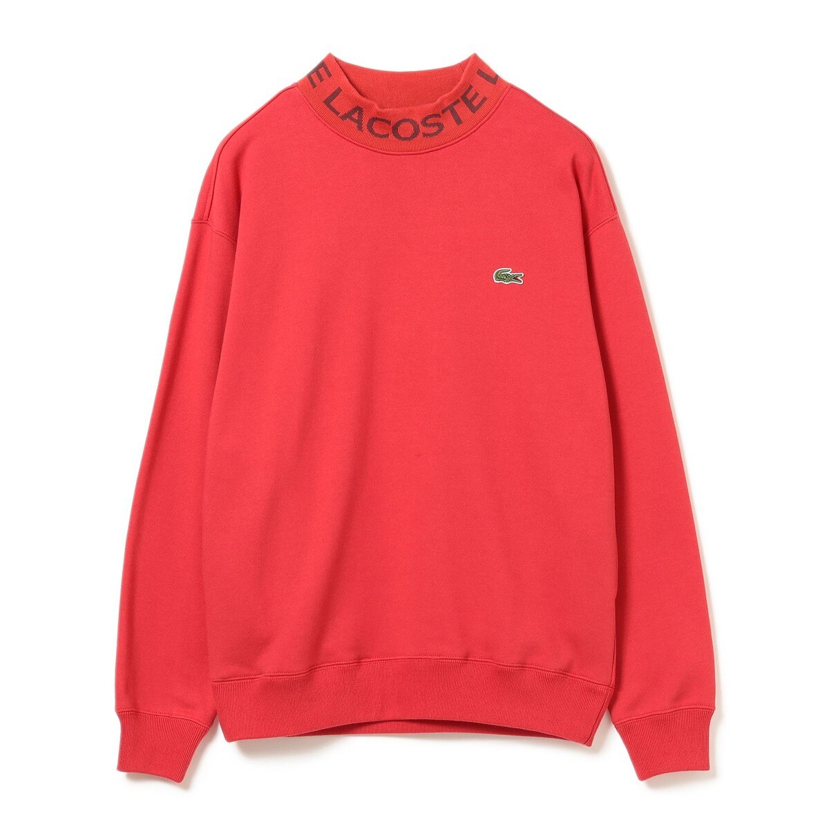 【beams×Lacoste】モックネックトレーナー BEAMS GOLF (BEAMS GOLF) <Men> [Special order] LACOSTE / Logo