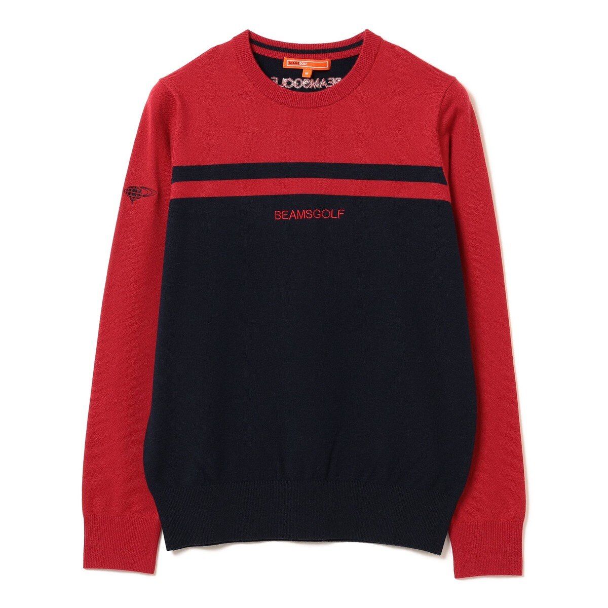 BEAMS GOLF セーター L 黒/赤 BEAMS GOLF（ビームス ゴルフ）ORANGE LABEL / Bマーク ニット