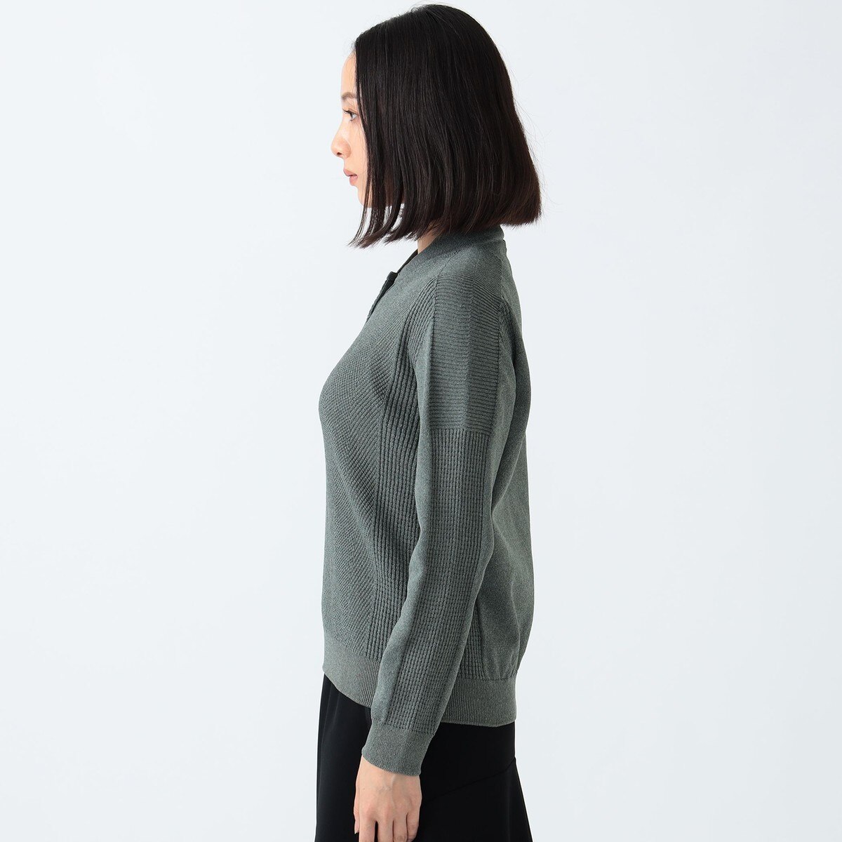 美品 BG.THREE ビームスゴルフ ブレードカラー ニットポロシャツ M BEAMS GOLF（ビームス ゴルフ）〈MEN〉B.G.THREE / ALL-TIME