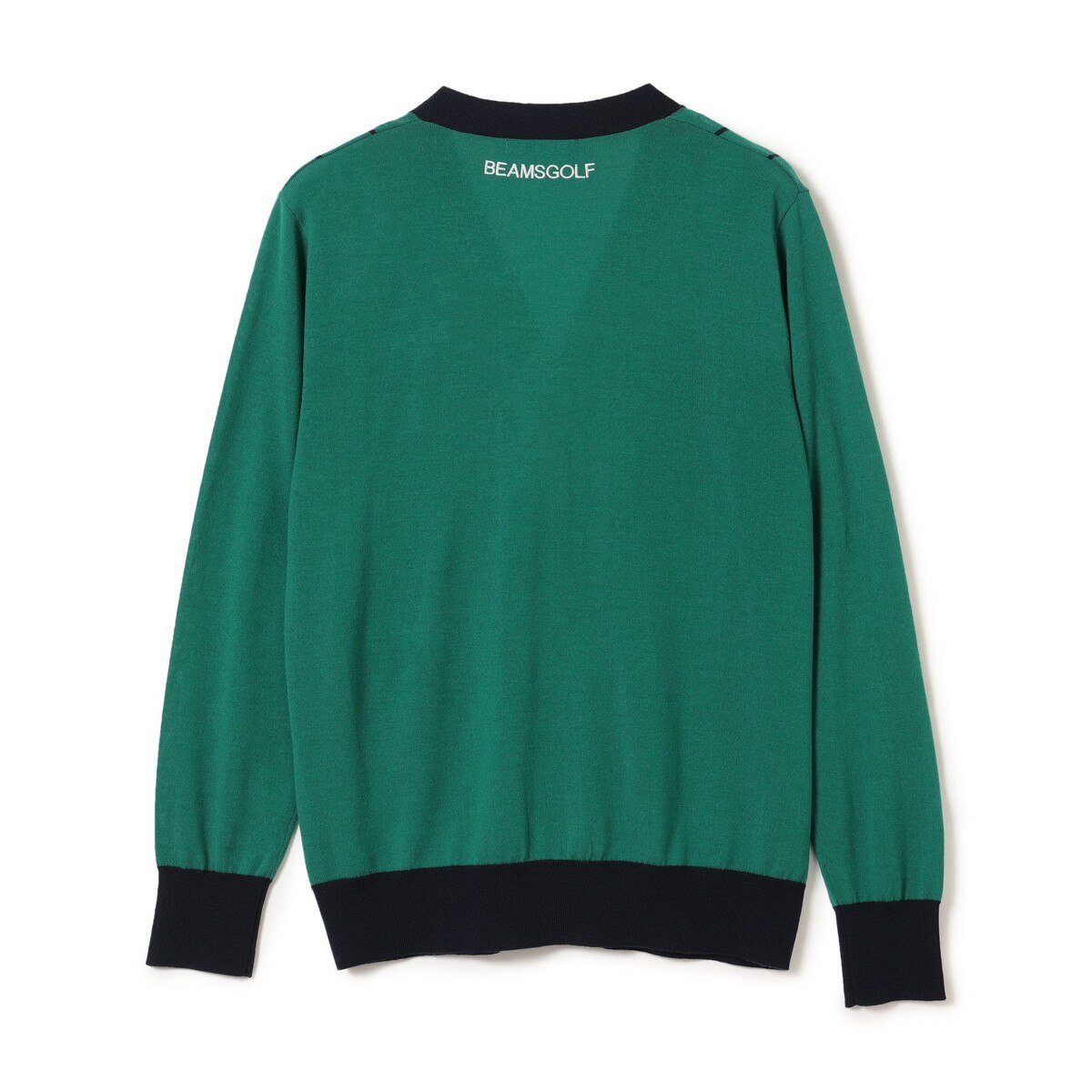 PURPLE LABEL バイカラーストライプ ニットカーディガン(中間着