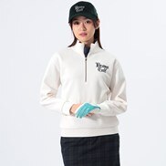 ORANGE LABEL ハニカムダンボール ハーフジップ プルオーバー レディス  