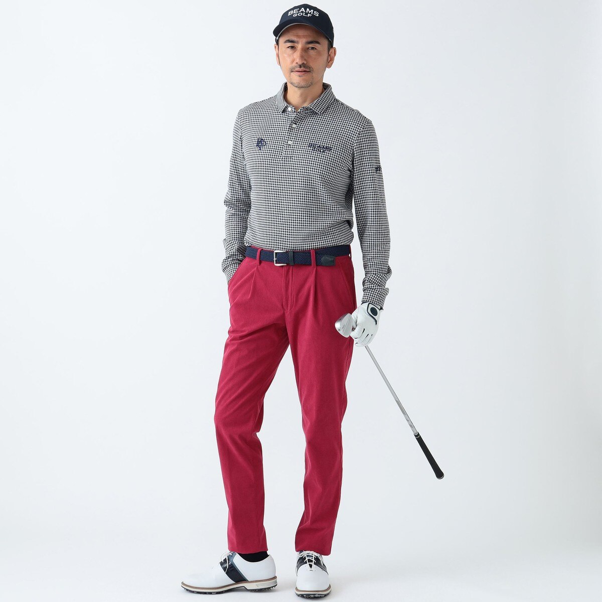 PUPLE LABEL トリコットコーデュロイ ストレッチパンツ(ロングパンツ