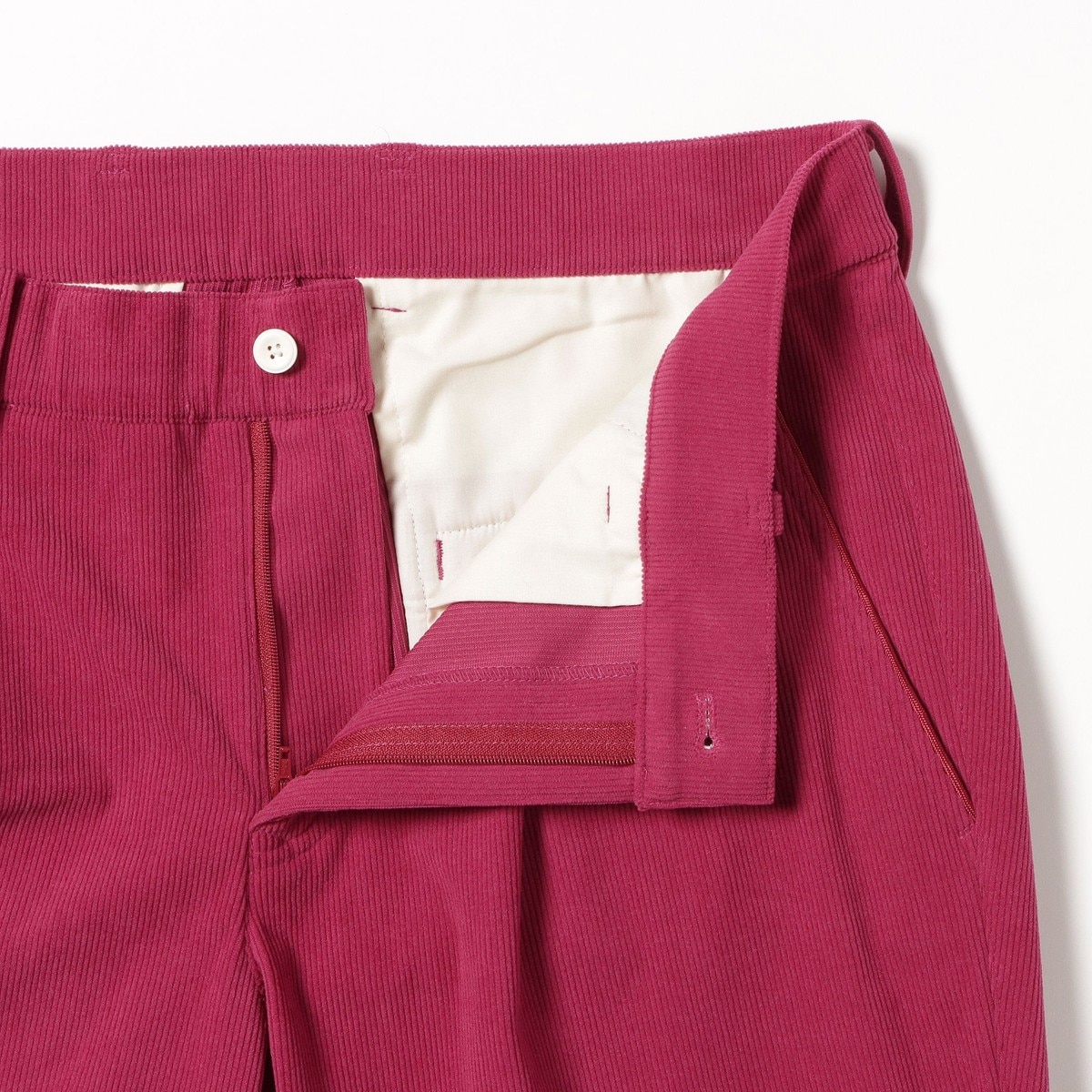 【D.PINK】PURPLE LABEL / トリコットコーデュロイ ストレッチパンツ PUPLE LABEL トリコットコーデュロイ ストレッチパンツ(ロングパンツ