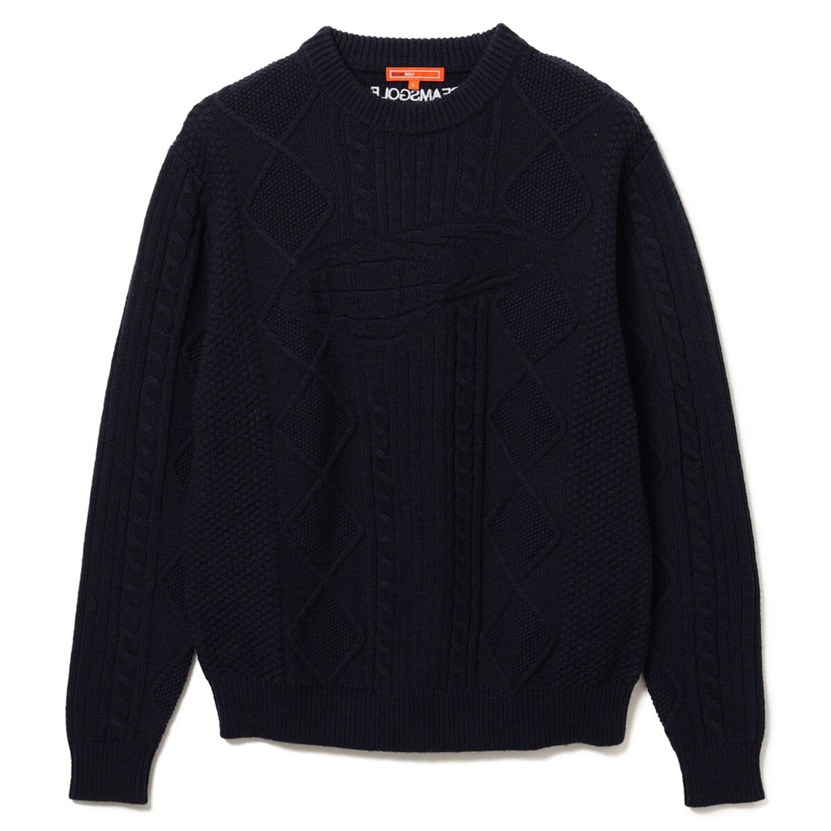 ORANGE LABEL 地球ロゴ ジャカードニット(中間着(セーター、トレーナー