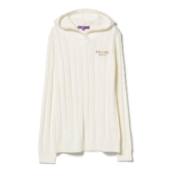 PURPLE LABEL ケーブルニット パーカー レディス(中間着(セーター  