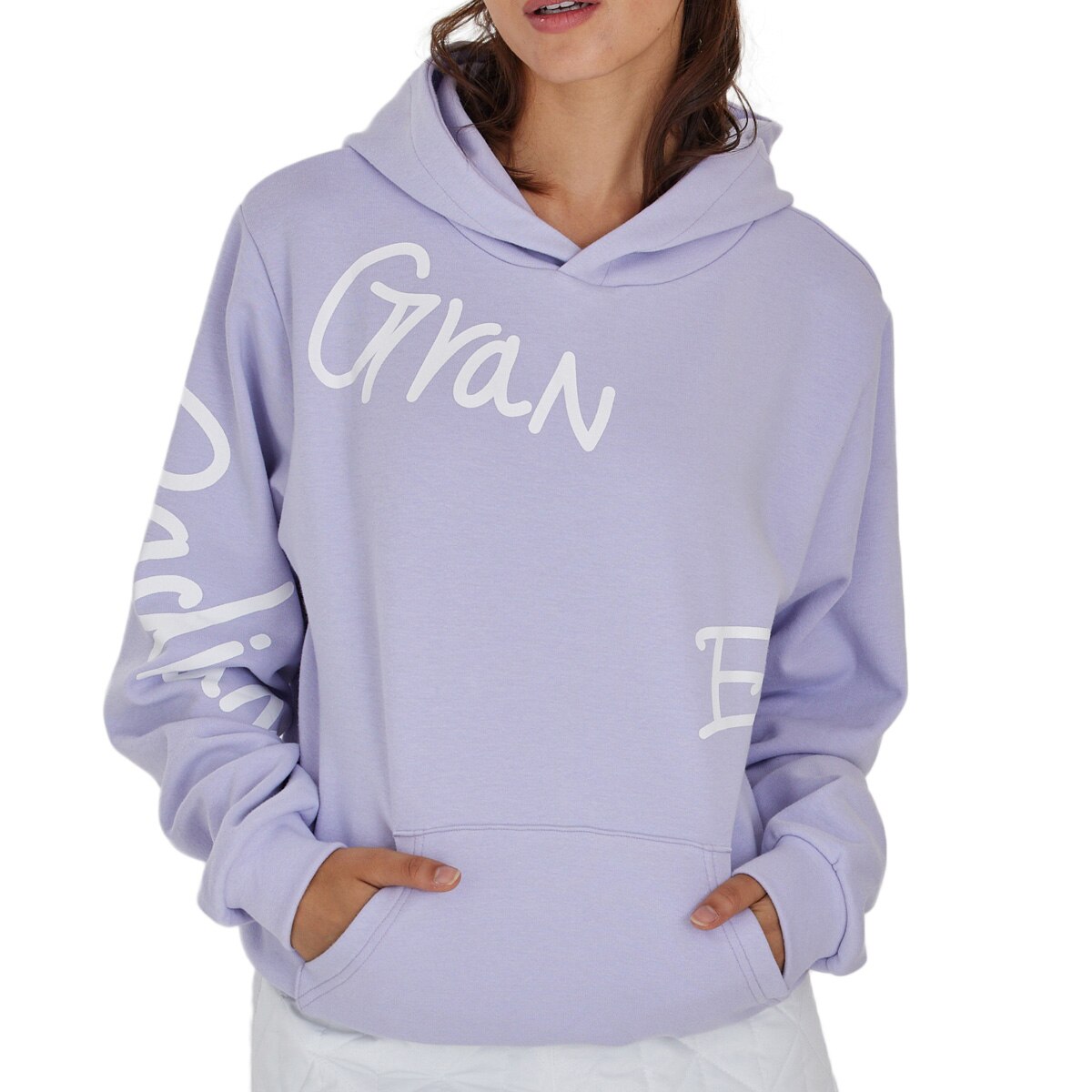 セール・アウトレット】ランダムロゴ裏起毛パーカー レディス(中間着