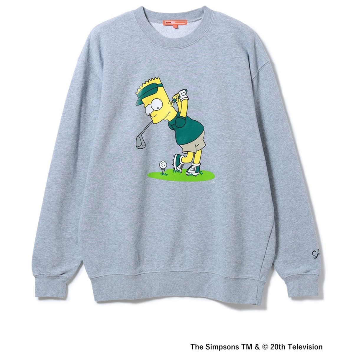 NAKED GOLF スウェット 【ブラック/スウェット】Garfield sweat shirt