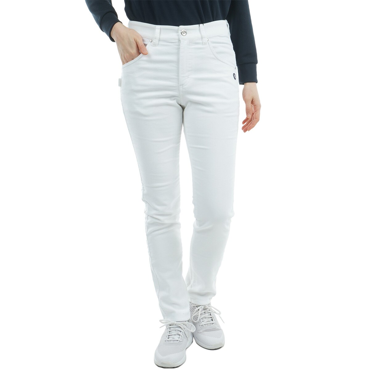 0 サイズ) PEARLY GATES(パーリーゲイツ) ホワイト ゴルフ パンツ