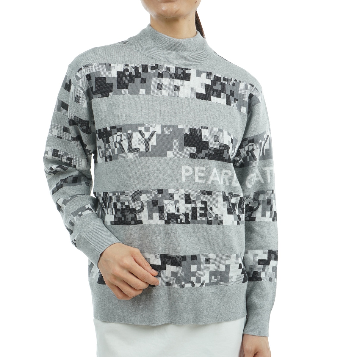 口コミ・評価｜カシミヤタッチコットン ピクセルカモボーダー